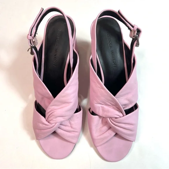 Rebecca Minkoff Agata Slingback Sandals Pink Size 7.5/8 - Picture 3 of 16